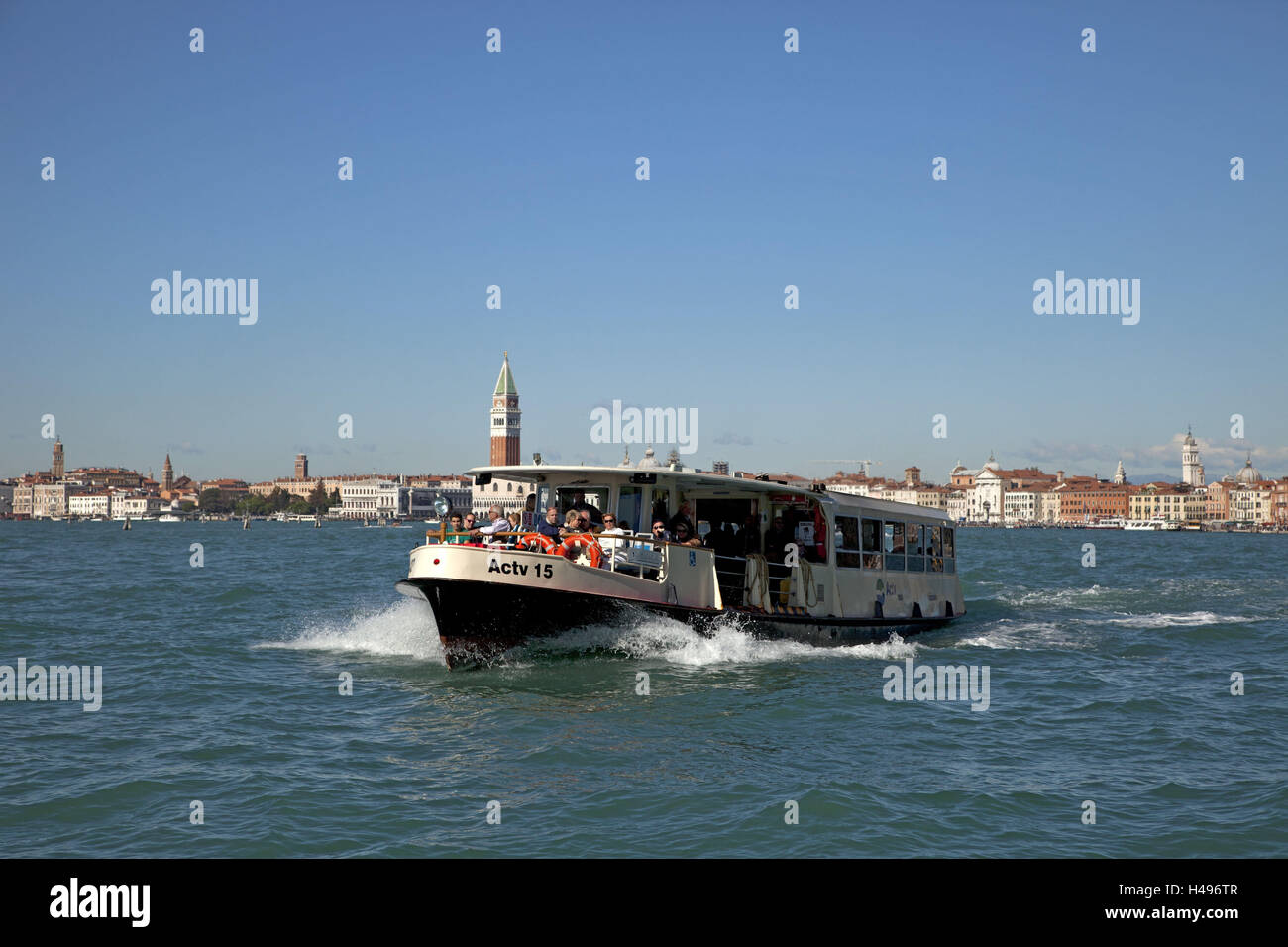 Venice, Vaporetti, channel, ship, Stock Photo
