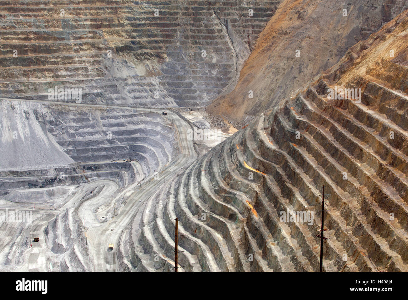USA, Bingham Canyon Mine, the biggest copper mine of the world, Stock Photo