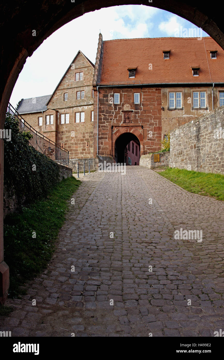 Germany, Hessen, Neustadt, castle mountain Breu, goal driveway, nobody, south Hessian, ode wood