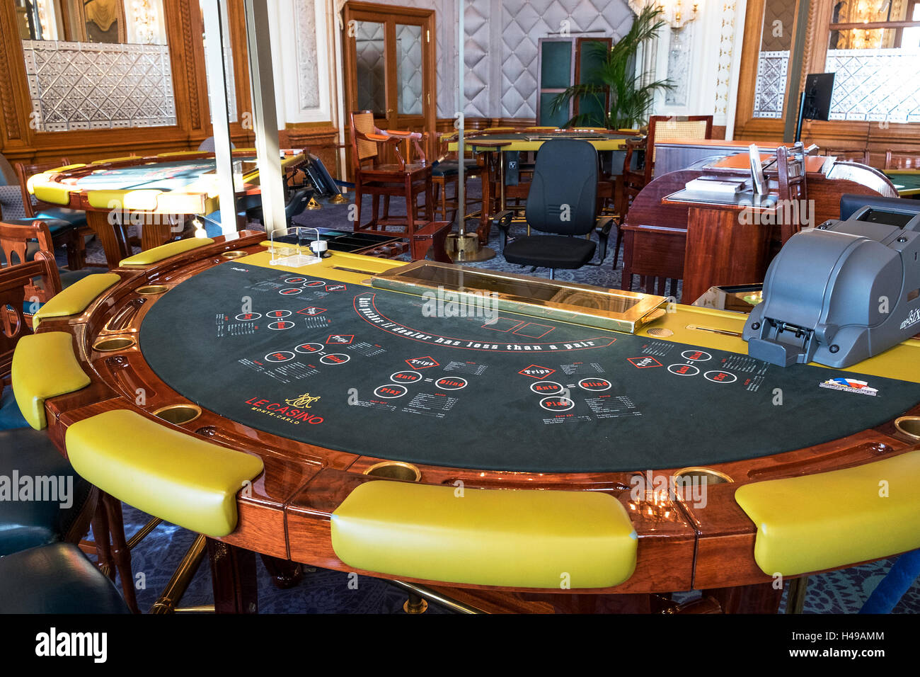 A game table in Monte Carlo casino, Monaco Stock Photo Alamy