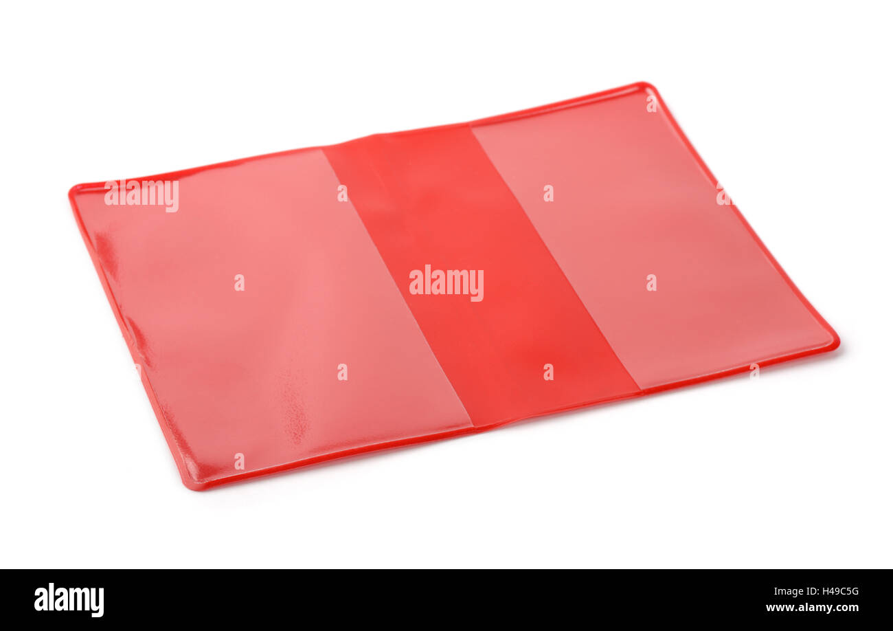 Red PVC book protective cover isolated on white Stock Photo Alamy