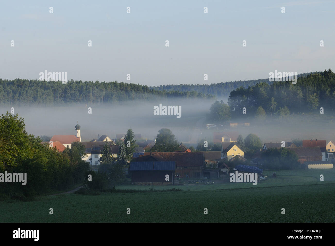 Europe, Central Europe, Germany, Bavaria, Upper Palatinate, Albertshofen, village, Stock Photo