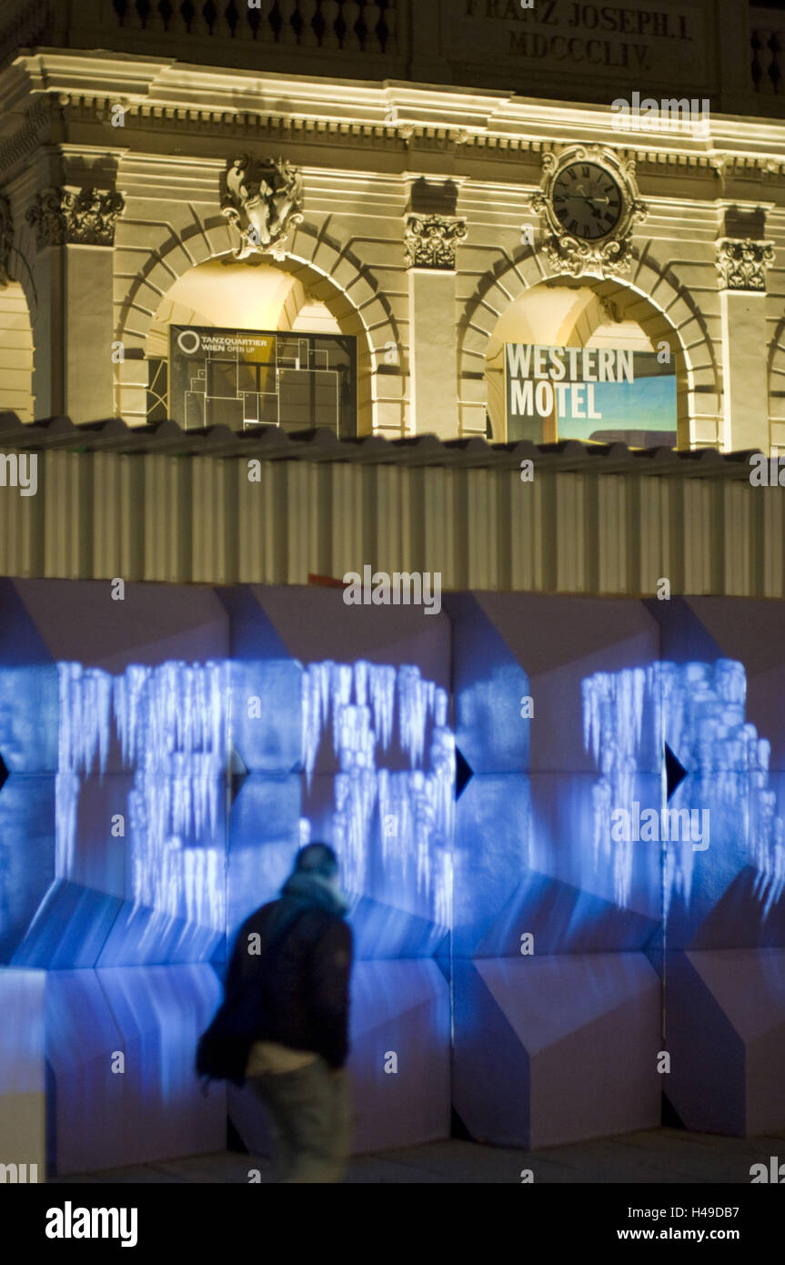 Austria, Vienna, MuseumsQuartier, iceskating rink, Enzi piece