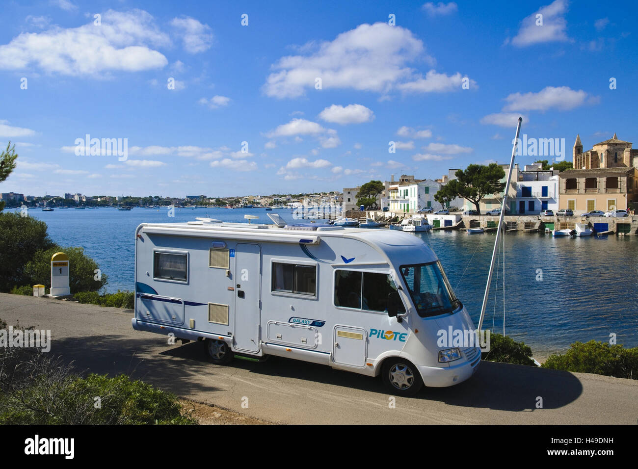 Camper, Portocolom, Majorca, Spain Stock Photo Alamy