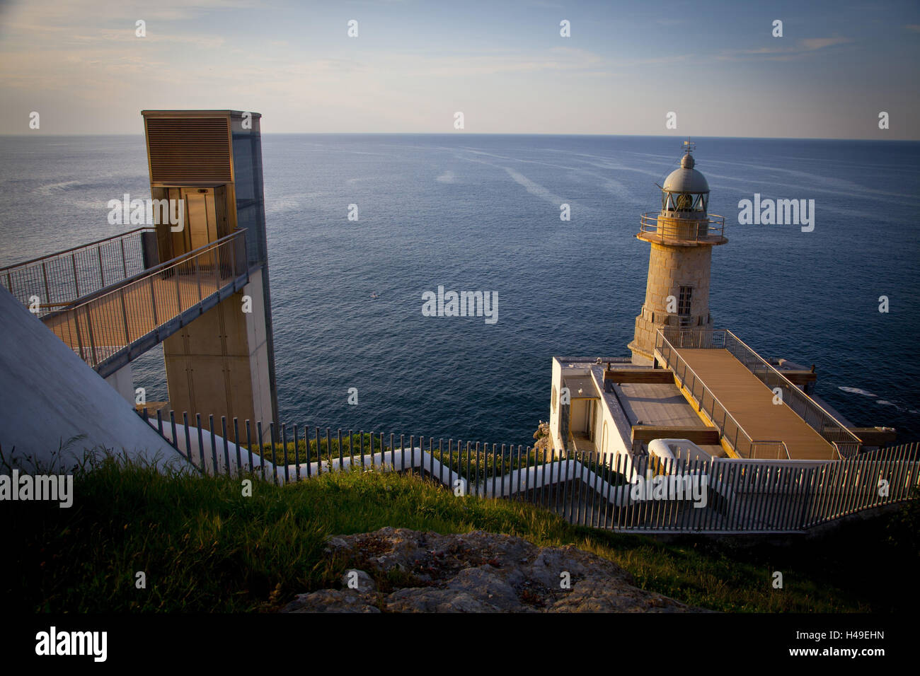 Basque Lighthouse Lighthouse of Lekeitio, the Basque Provinces, Spain Stock Photo - Alamy