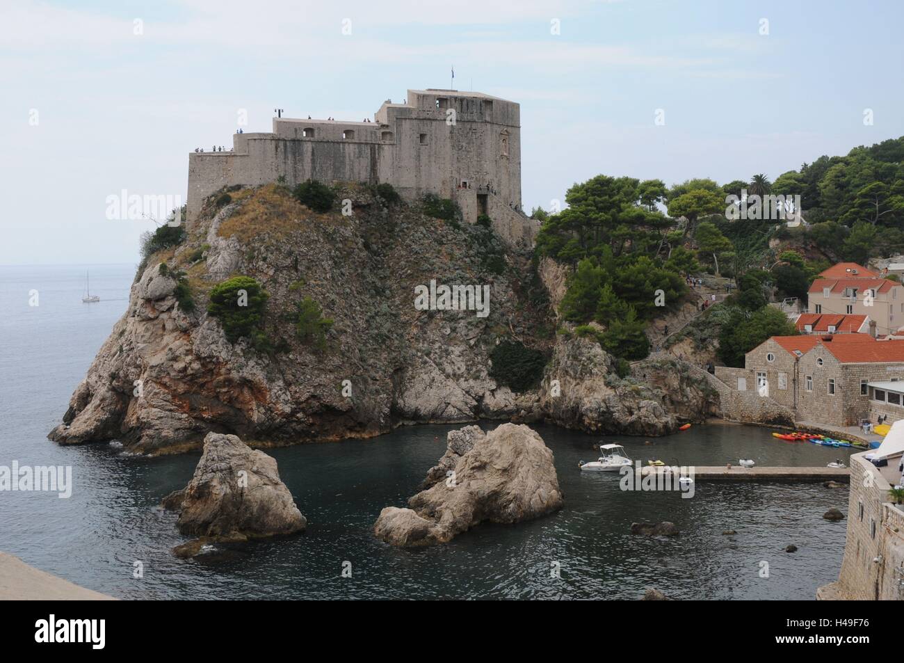 A fort in Dubrovnik, Croatia. Stock Photo