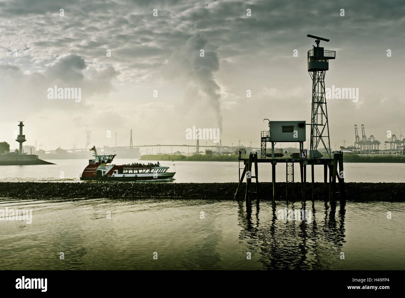 Germany, Hamburg, Altona, harbour, Dockland, fishing port, Leitdamm, Stock Photo