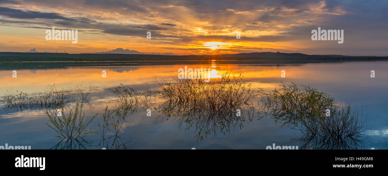 Belle Fourche National Wildlife Refuge, South Dakota Sunset and
