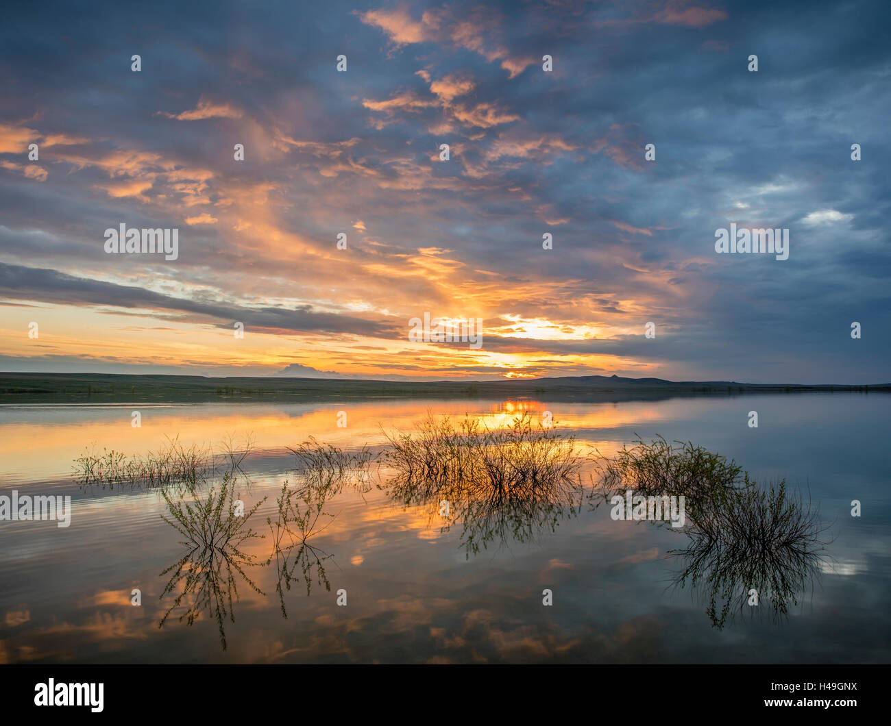 Belle Fourche National Wildlife Refuge, South Dakota Sunset