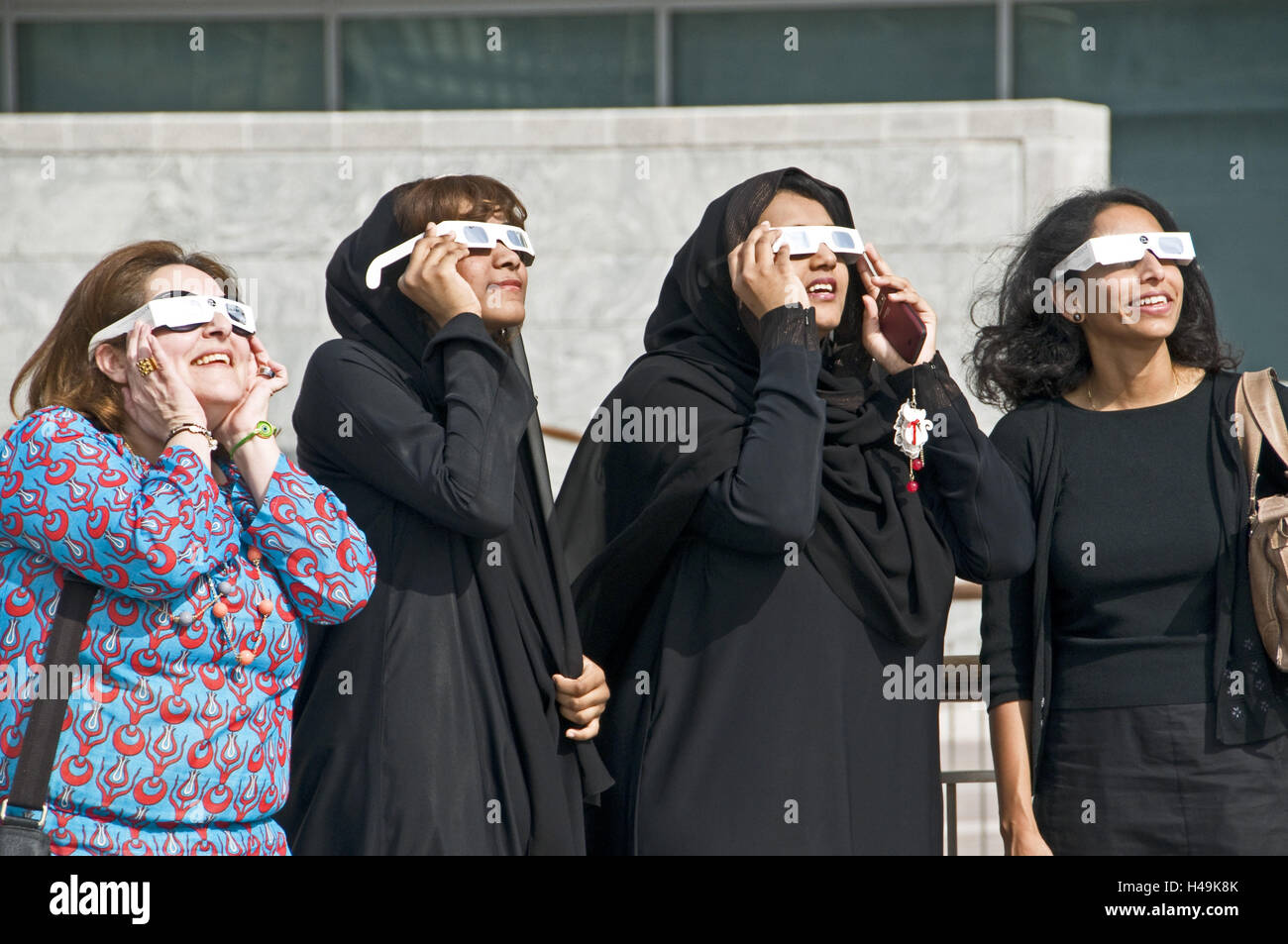 VAE, Dubai, Arabs, glasses, solar darkness, Stock Photo