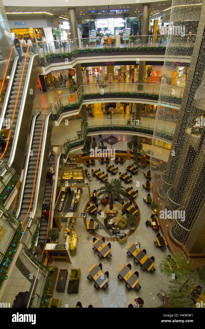 Turkey, Istanbul, Levent, modern shopping centre 'metro city', Stock Photo