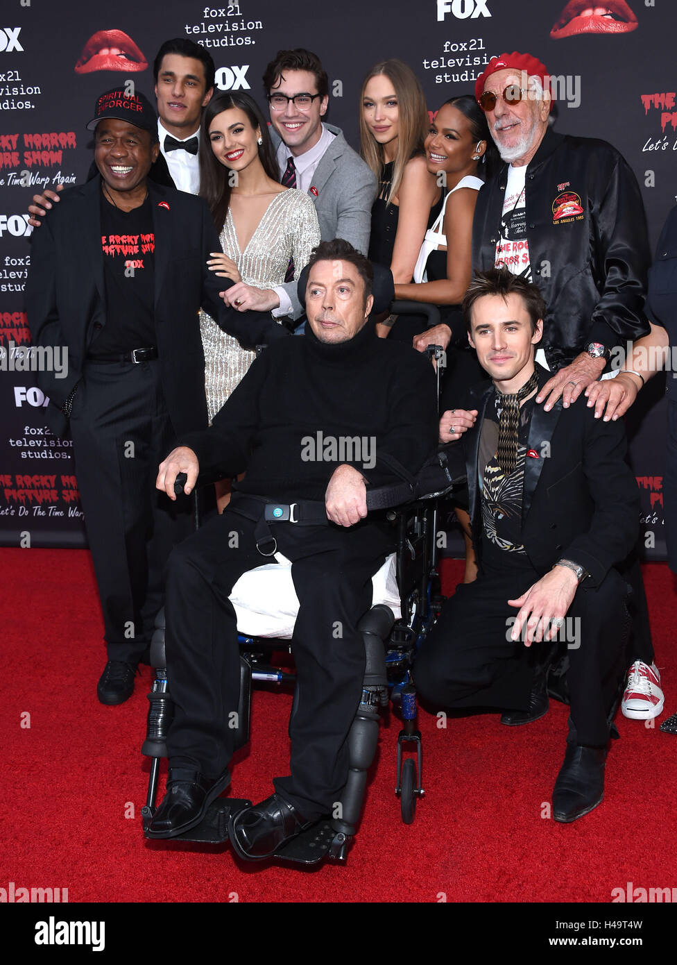 West Hollywood, California, USA. 13th Oct, 2016. Staz Nair, Ben Vereen, Victoria Justice, Ryan McCartan, Reeve Carney, Ivy Levan, Christina Milian and Tim Curry arrives for the premiere of ''The Rocky Horror Picture Show; Let's Do The Time Warp Again'' Premiere at the Roxy theater. Credit:  Lisa O'Connor/ZUMA Wire/Alamy Live News Stock Photo