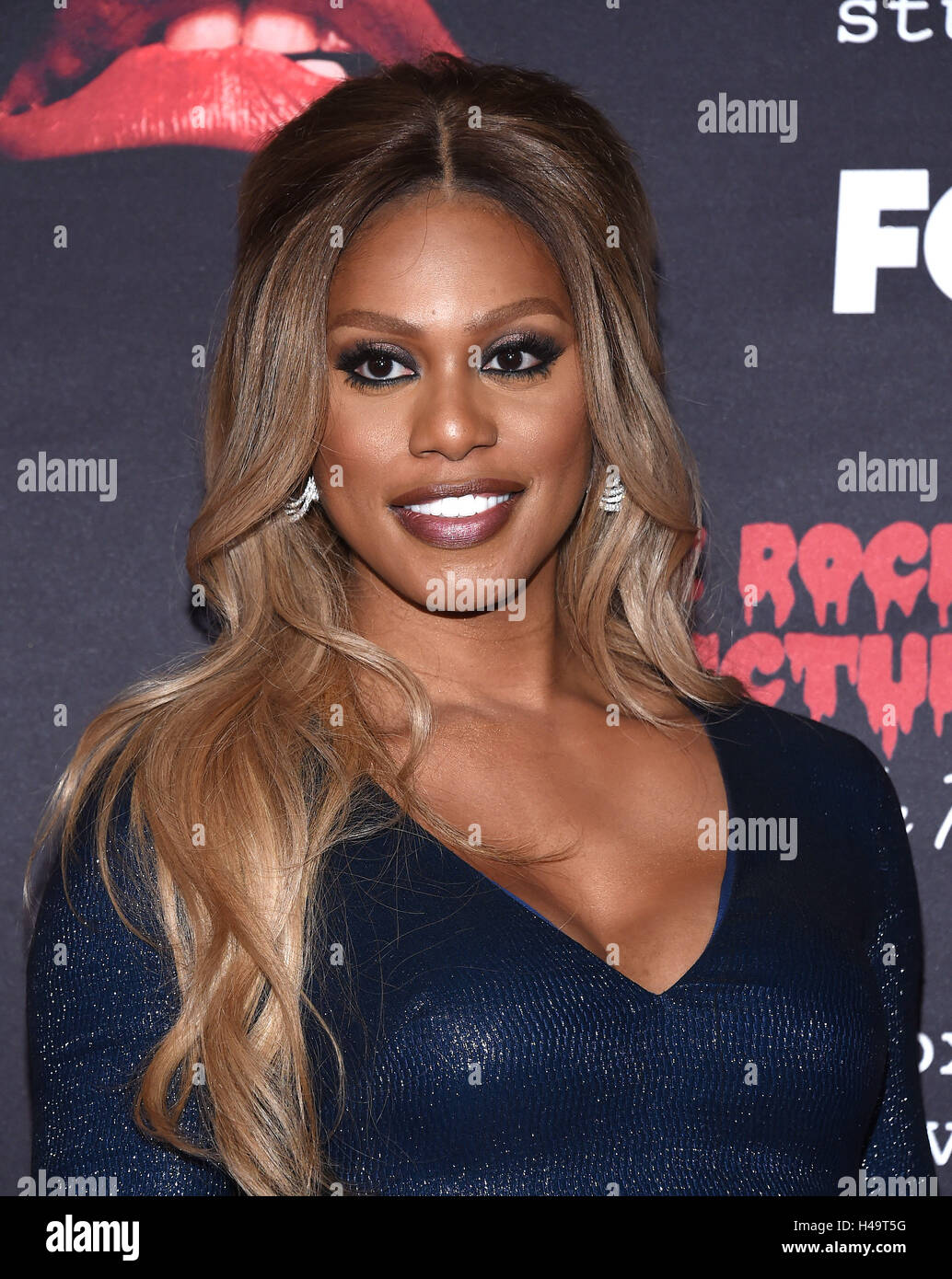 West Hollywood, California, USA. 13th Oct, 2016. Laverne Cox arrives for the premiere of ''The Rocky Horror Picture Show; Let's Do The Time Warp Again'' Premiere at the Roxy theater. Credit:  Lisa O'Connor/ZUMA Wire/Alamy Live News Stock Photo