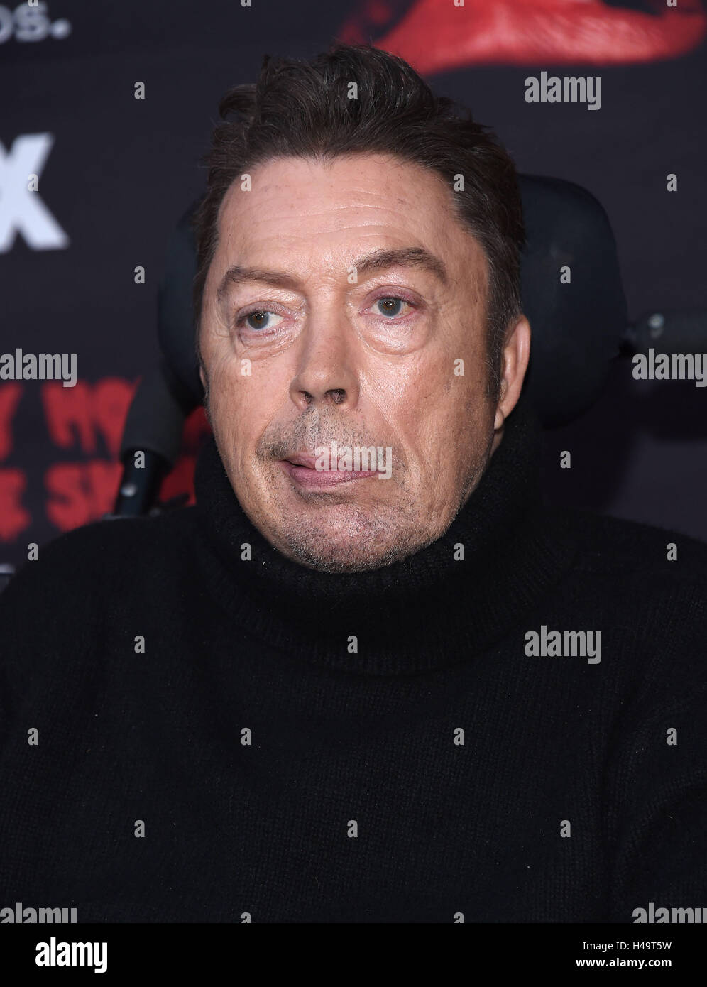 West Hollywood, California, USA. 13th Oct, 2016. Tim Curry arrives for the premiere of ''The Rocky Horror Picture Show; Let's Do The Time Warp Again'' Premiere at the Roxy theater. Credit:  Lisa O'Connor/ZUMA Wire/Alamy Live News Stock Photo