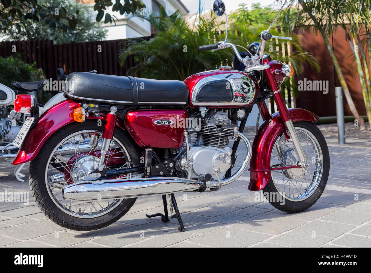 Honda 175cc motorbike from 1974 Stock Photo