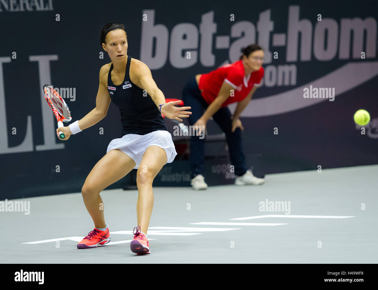 Linz, Austria. 13 October, 2016. Viktorija Golubic in action at the 2016 Generali Ladies Linz WTA International tennis tournament Credit:  Jimmie48 Photography/Alamy Live News Stock Photo