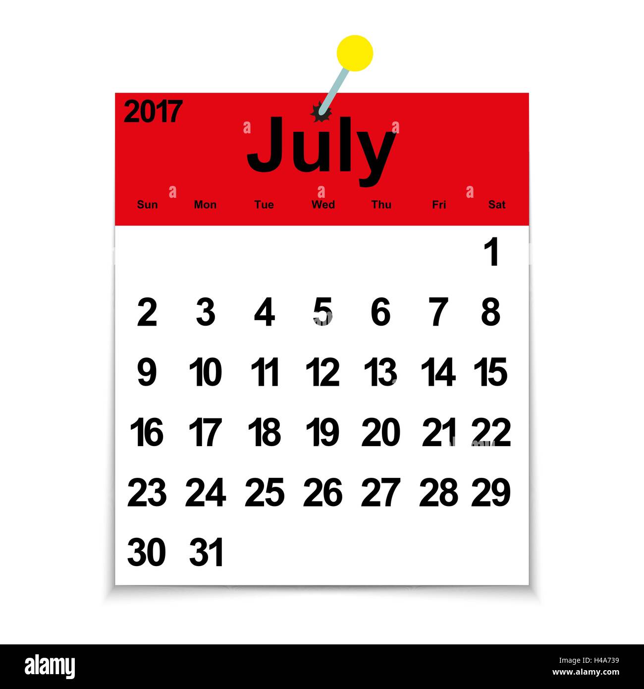 Month july Cut Out Stock Images &amp; Pictures - Page 2 - Alamy