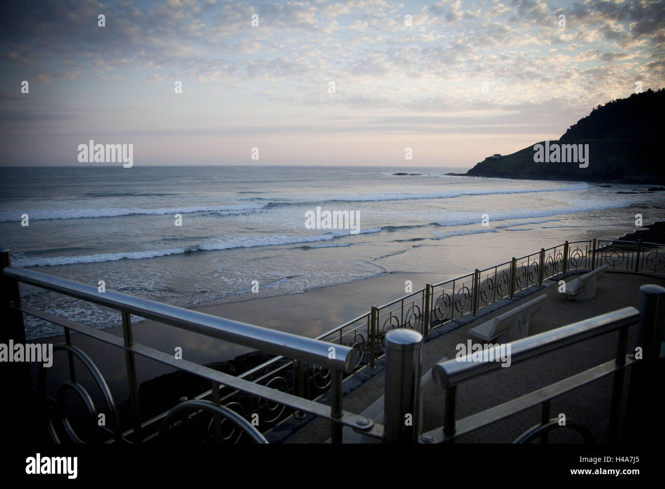 Beach in Deba, province Guipuzcoa, Basque country, Spain Stock Photo ...