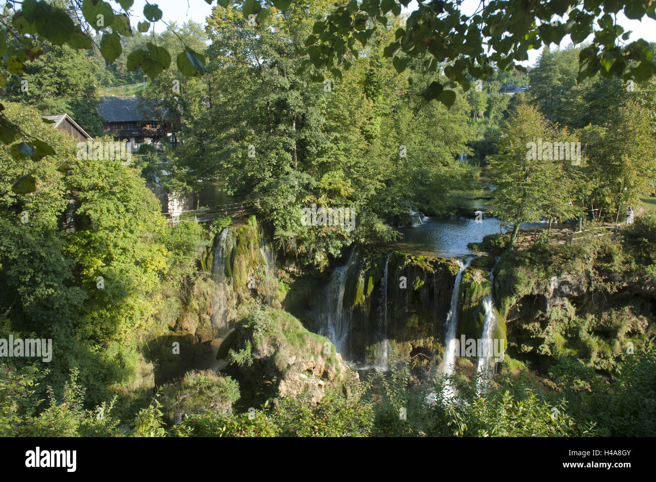 Croatia, Dalmatia, Rastoke with Slunj, waterfall, Stock Photo