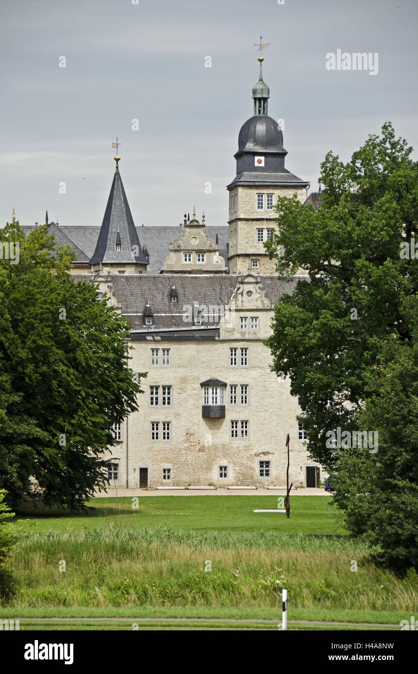 Germany, Lower Saxony, Wolfsburg, castle, Stock Photo