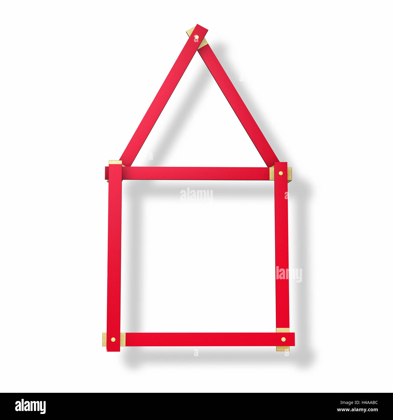 Folding rule, house, Stock Photo