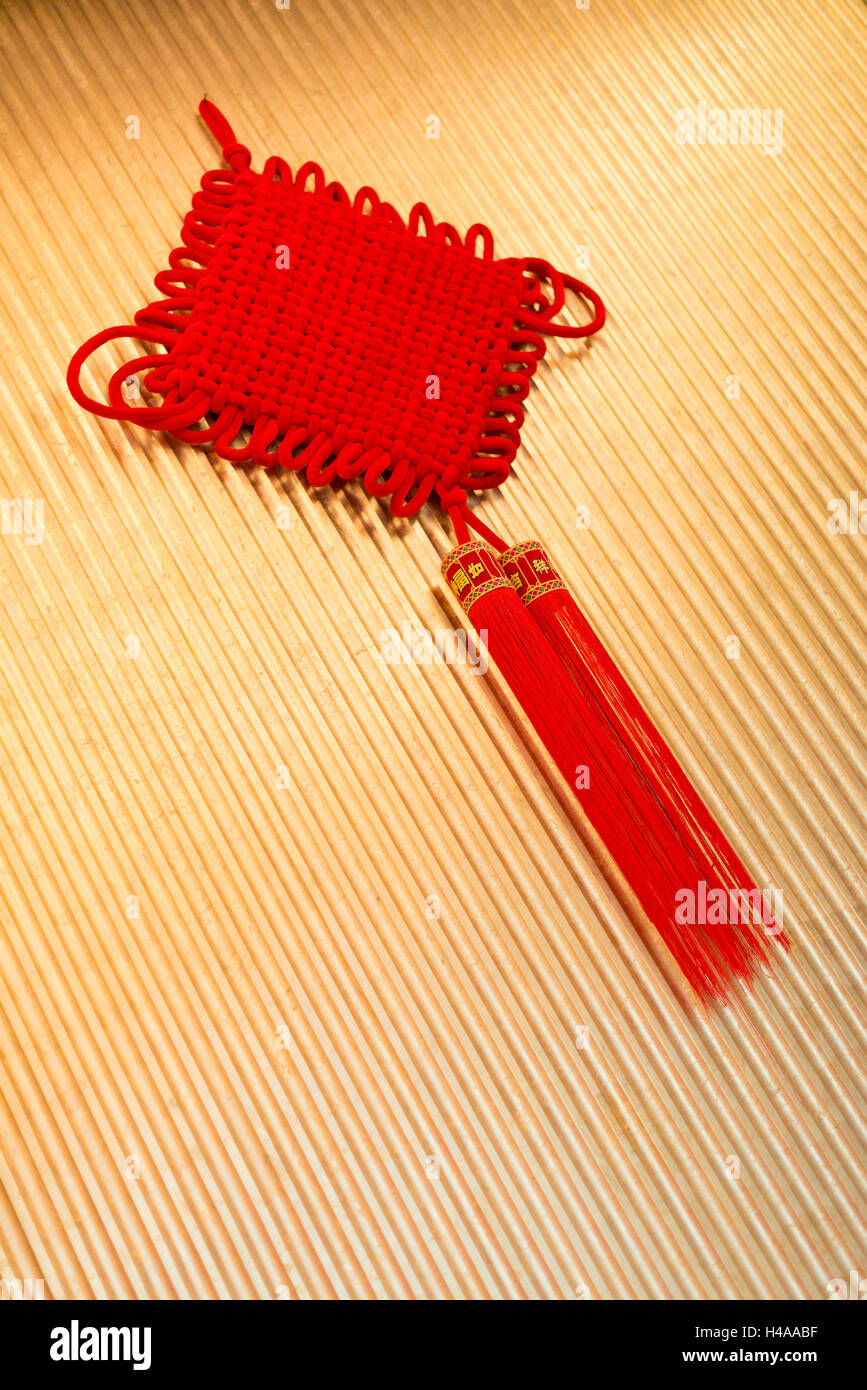 Chinese knot a good luck symbol Stock Photo