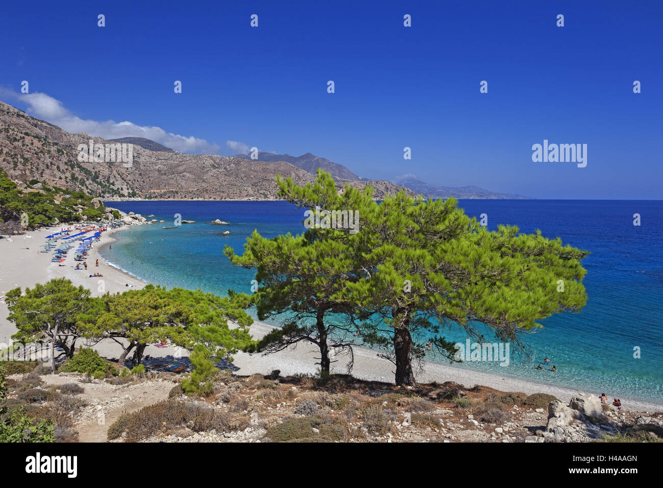 Greece, Karpathos, Apella, bathing bay, overview, Stock Photo