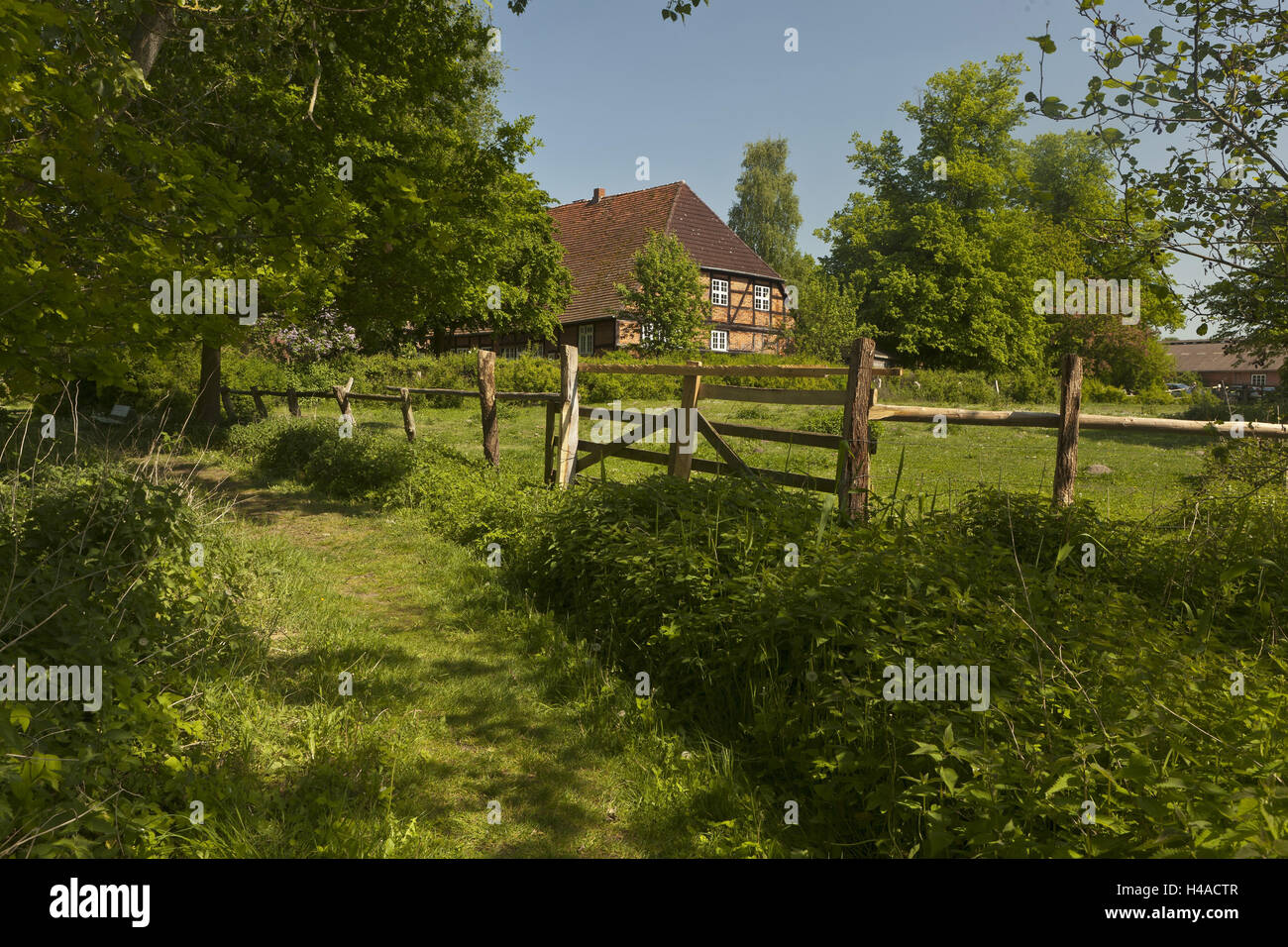Germany, Schleswig - Holstein, property Largely boozer with sea village, pawn house, Stock Photo