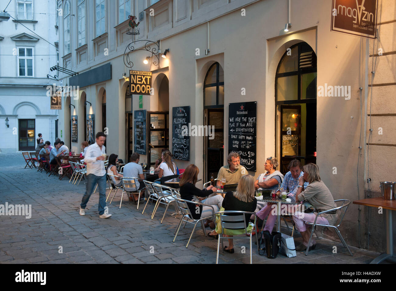 Austria, Vienna, Bermuda triangle, bars Stock Photo Alamy