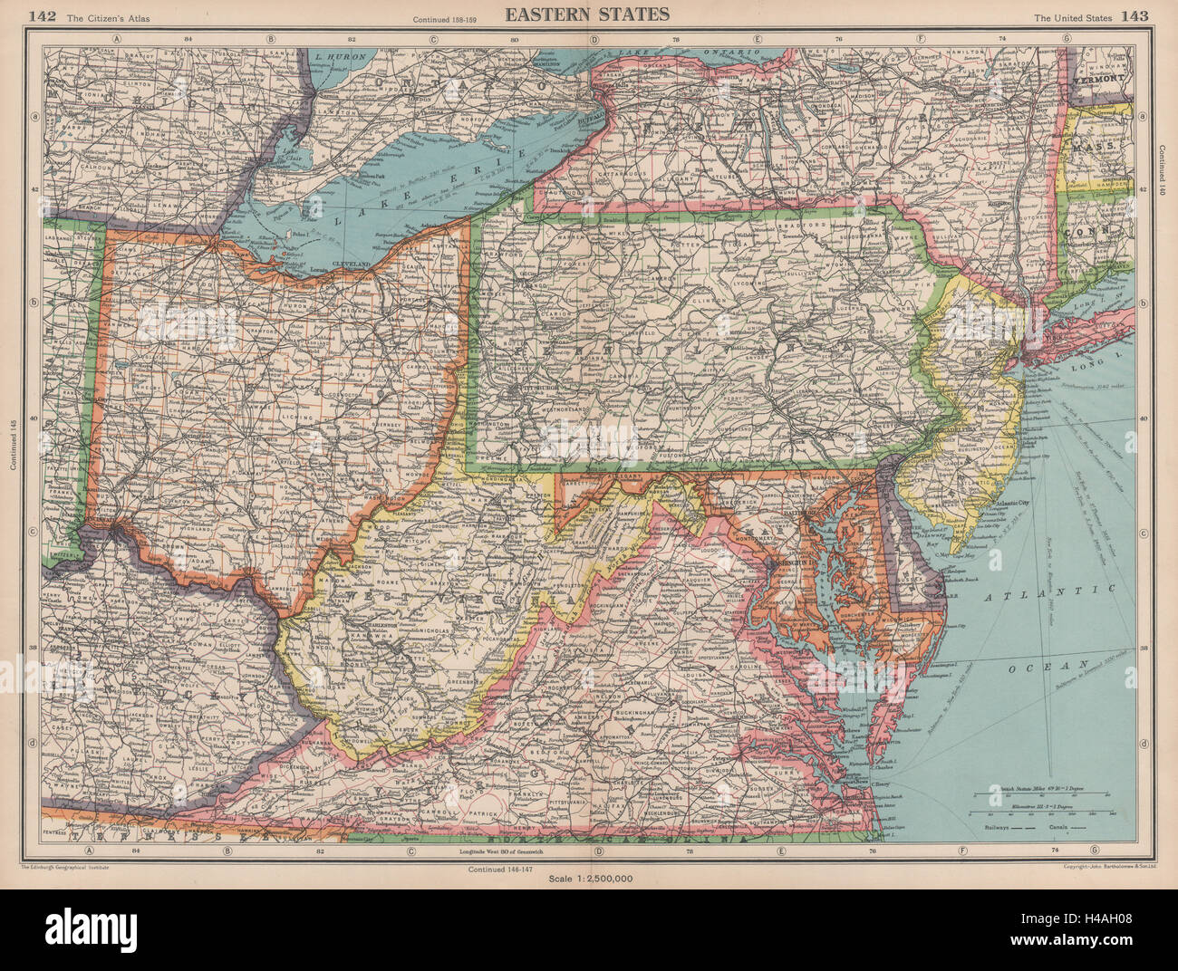map of ohio and pennsylvania Usa Eastern States Wv Virginia Pennsylvania Md Delaware New Jersey map of ohio and pennsylvania