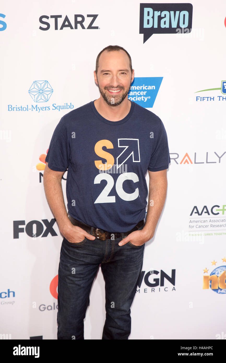 Tony Hale attending Stand Up to Cancer 2016 red carpet at Disney Hall , Los Angeles CA. Stock Photo