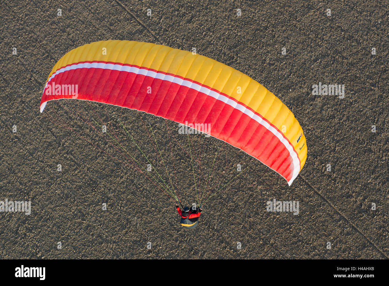 Paraglider, Paragliding, Andalusia, aviation, Algodonales, scenery, nature forms, aerial picture, aviation, province of Cadiz, Spain Stock Photo