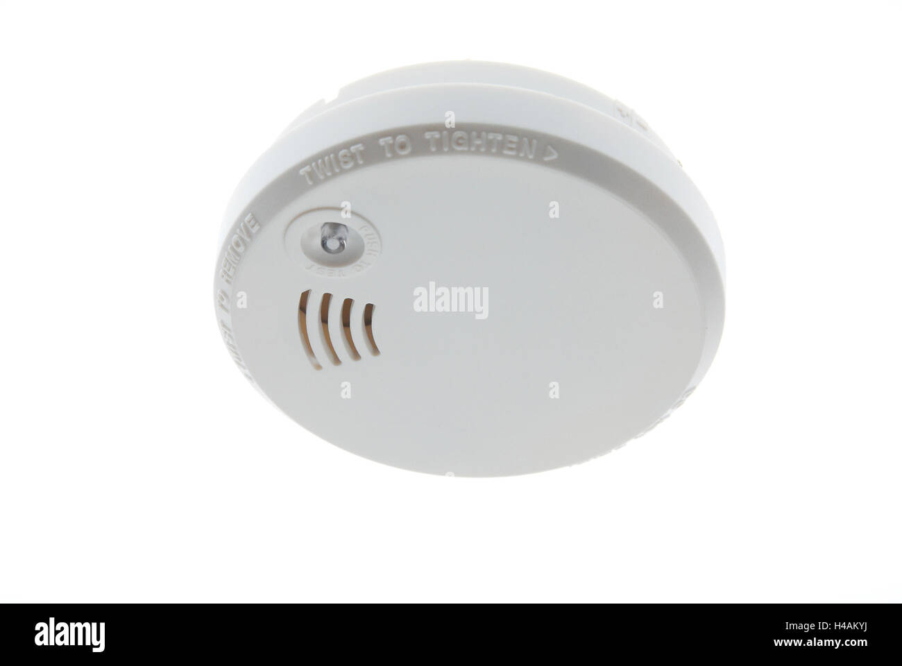 Smoke detector, studio recording Stock Photo Alamy