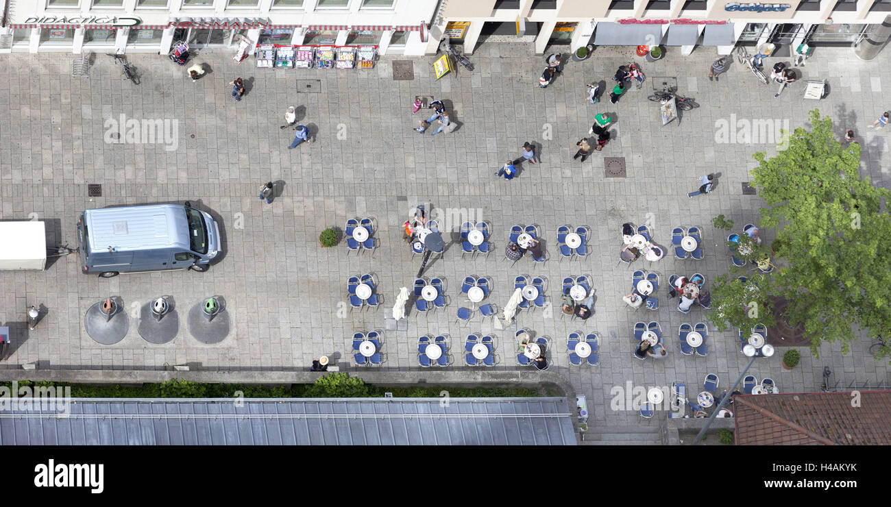 Germany, Baden-Württemberg, Ulm, minster square, view from Ulm Minster, Stock Photo
