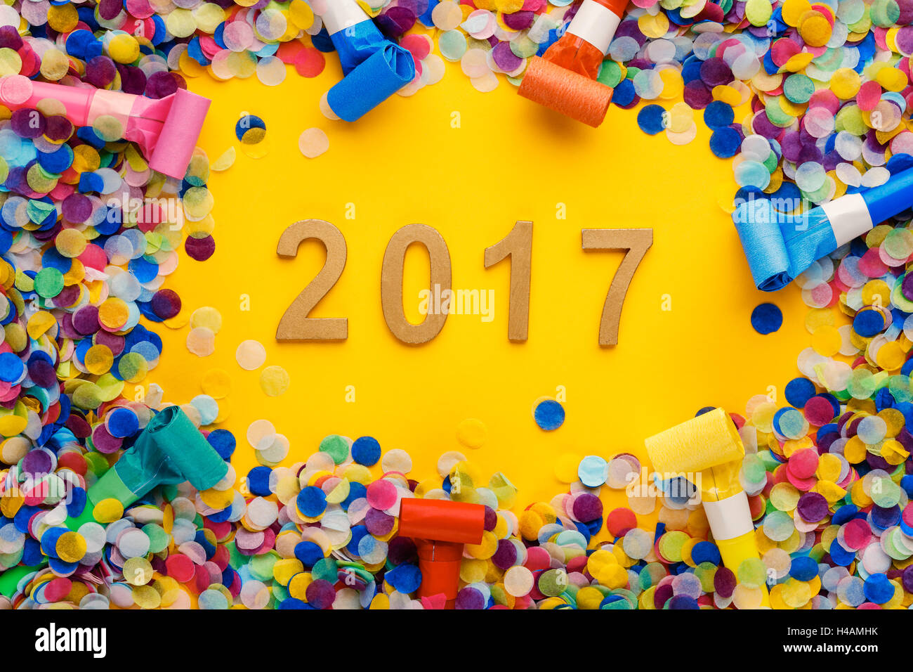 New year 2017 decoration Stock Photo