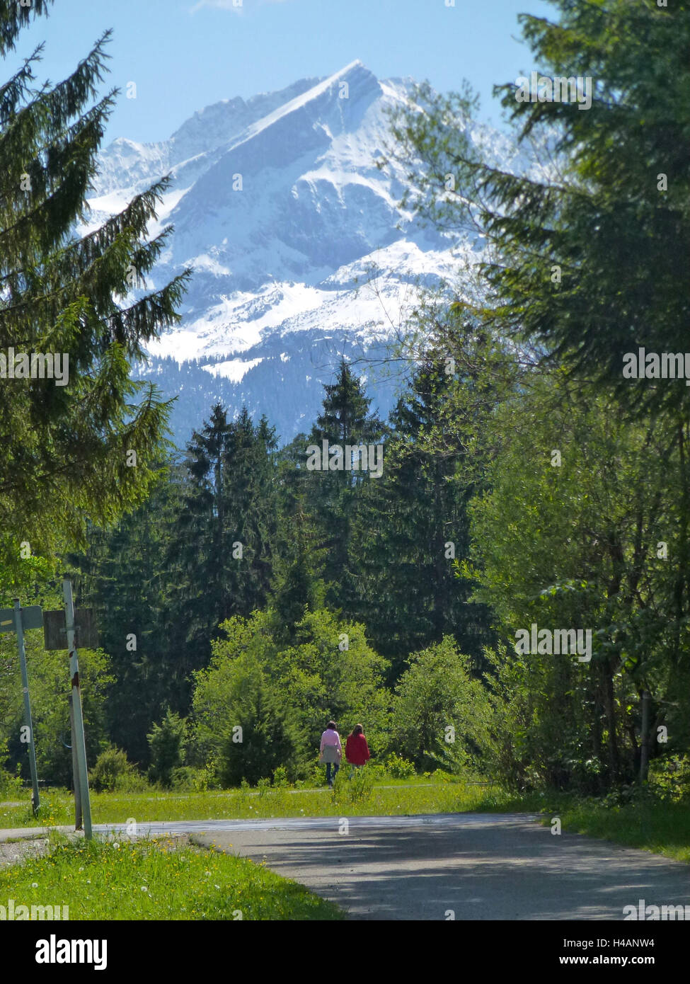 Germany, Upper Bavaria, Farchant, Werdenfelser Land, Alpspitze, Stock Photo