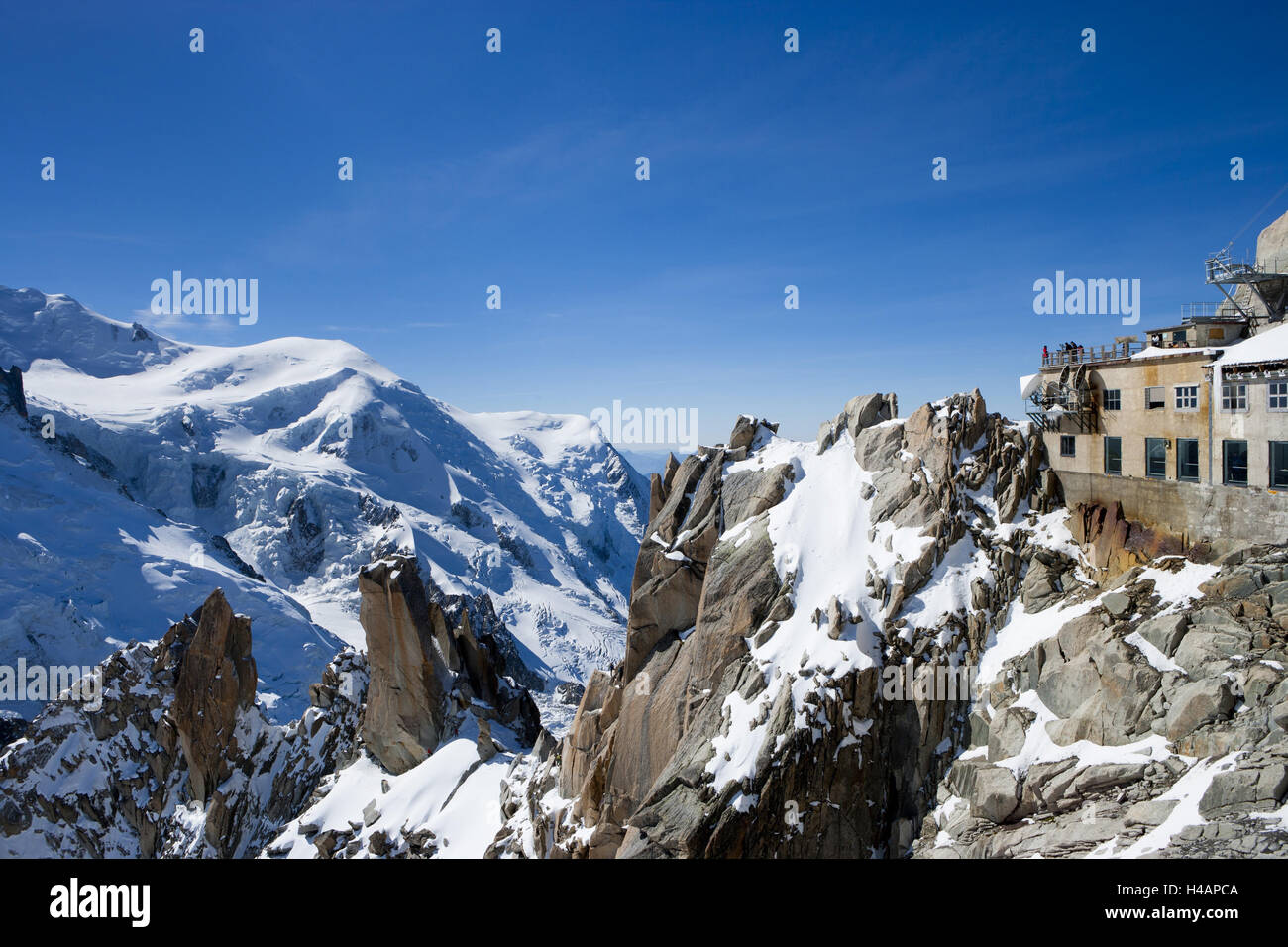 Summit of aiguille du midi hi-res stock photography and images - Alamy