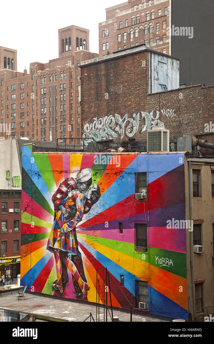 USA, New York City, city, graffiti, street art Stock Photo Alamy