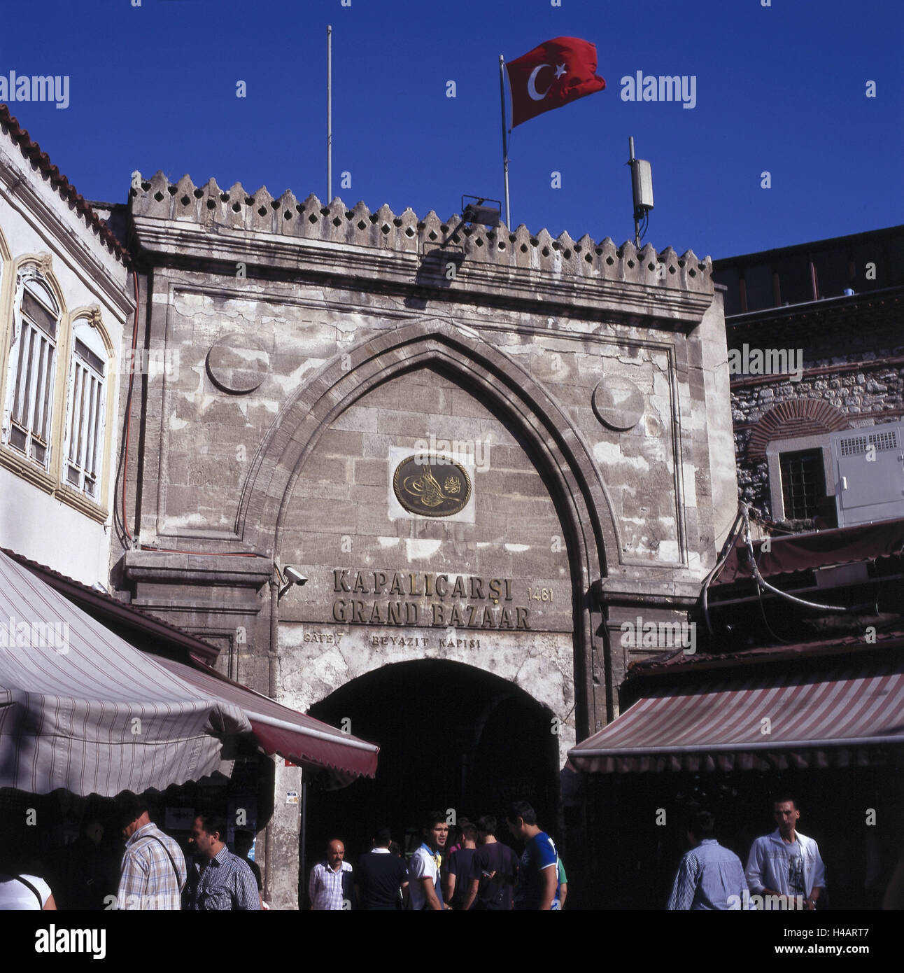 Turkey, Istanbul, entrance to the Grand Bazaar, Stock Photo