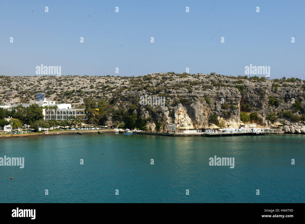 Turkey, province Icel (Mersin), Ertur with Atakent, sea, coast, hotel Orfoz, Stock Photo