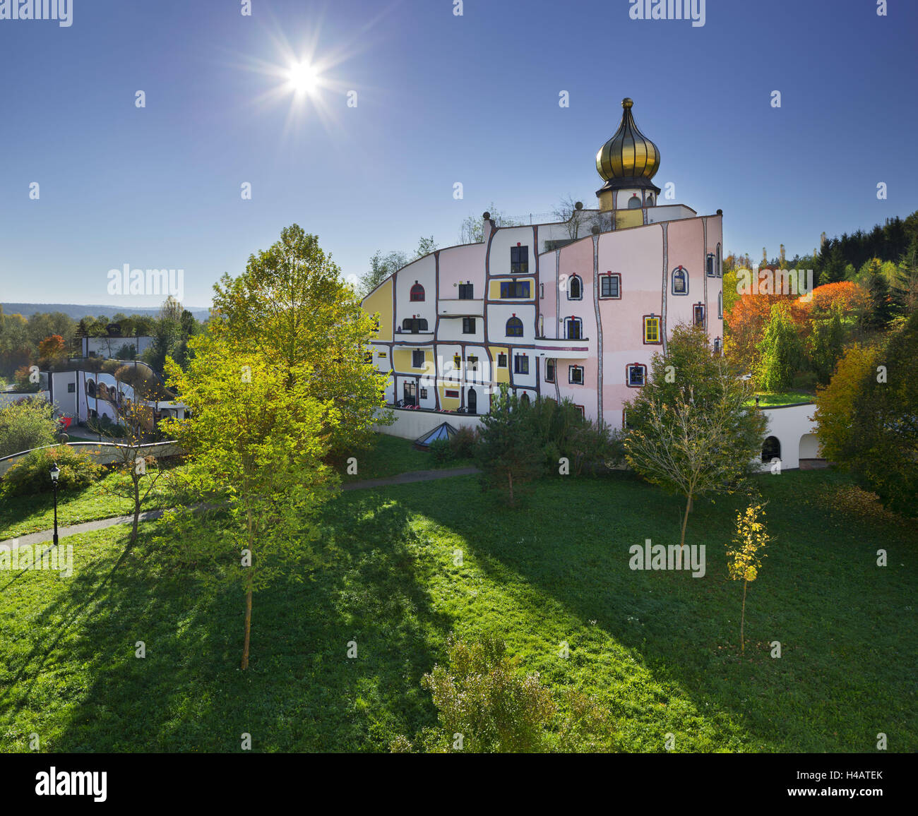 Rogner Bad Blumau, Hundertwasser, Burgenland, Austria Stock Photo