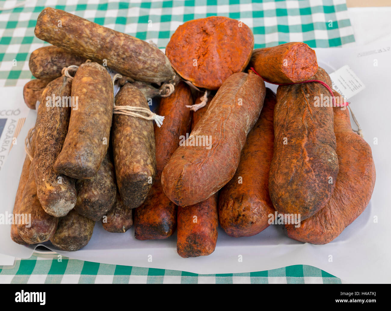 Sobrasada, typical sausage on the Balearic Islands Stock Photo