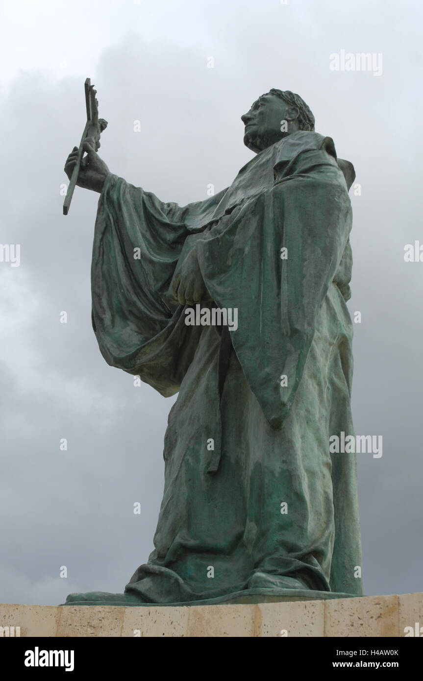 Portugal, Lagos, monument, statue S.Goncalo de Lagos Stock Photo