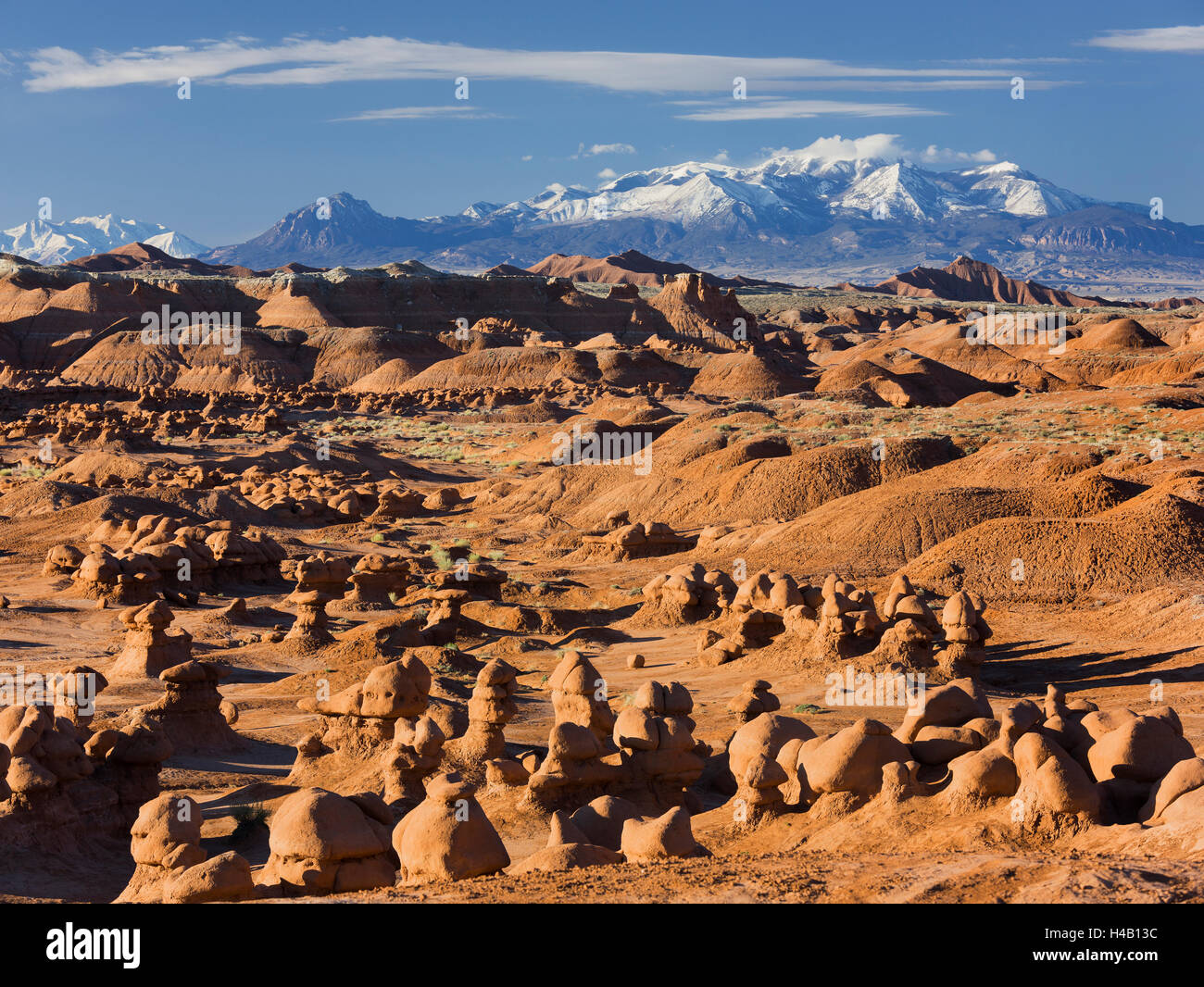 Goblin Valley State Park, Henry Mountains, Mount Ellen, Utah, USA Stock