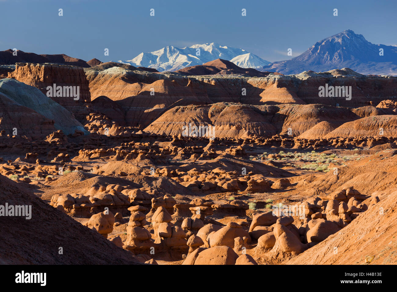 Goblin Valley State Park, Henry Mountains, Mount Ellen, Utah, USA Stock