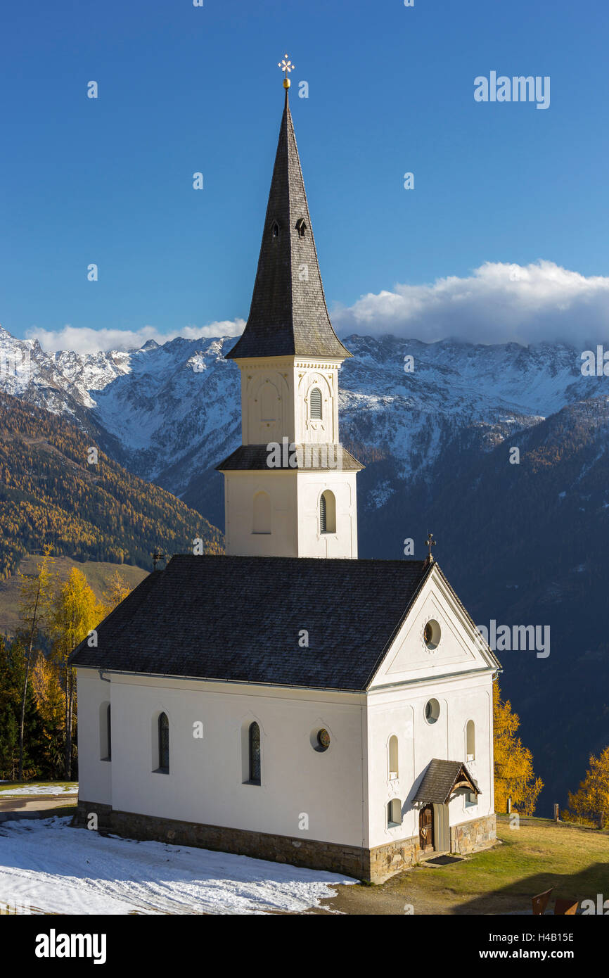 Church Marterle, Rangersdorf, Mölltal, Kreuzeck group, Hohe Tauern, Carinthia, Austria Stock Photo