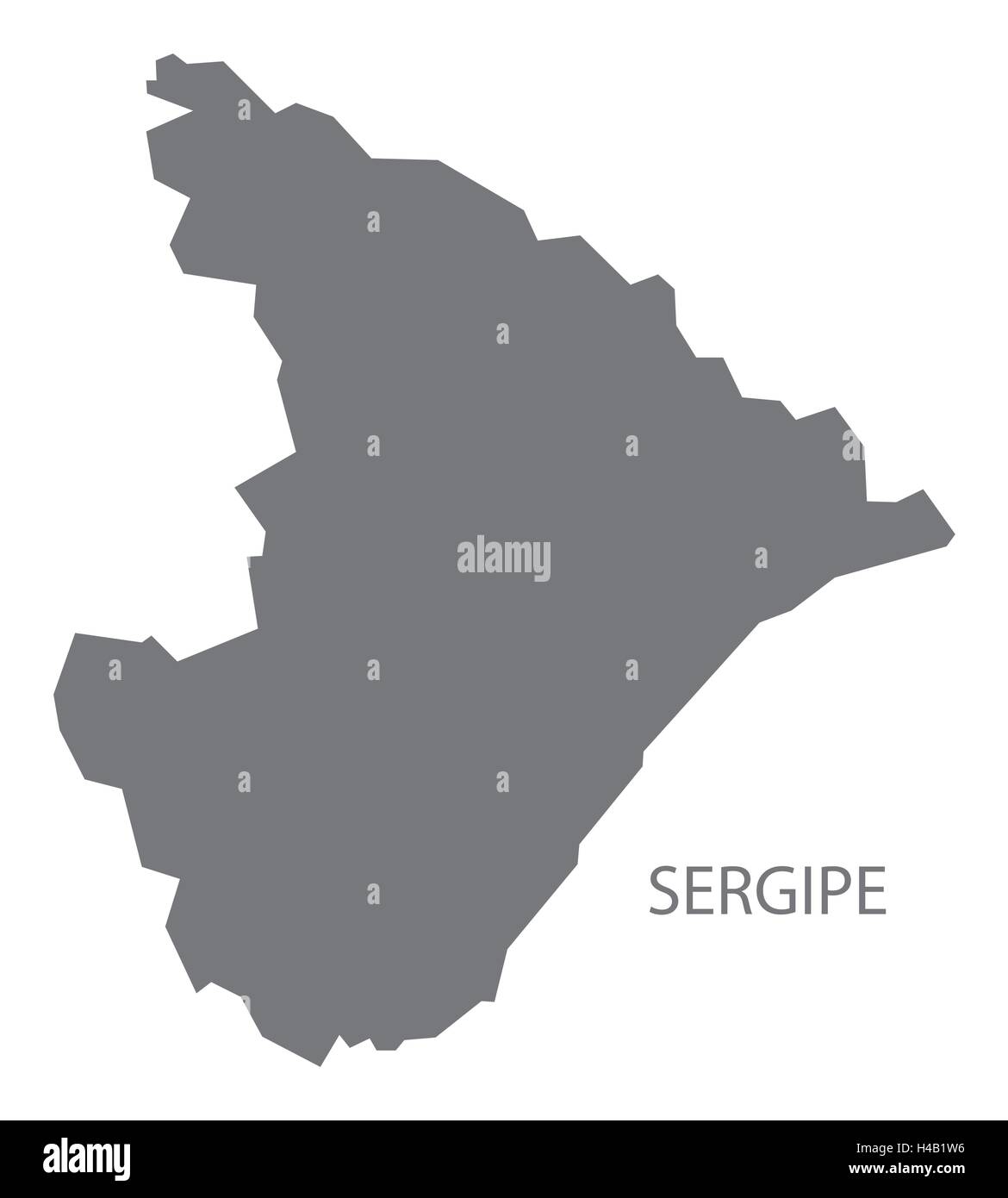 Sergipe Brazil map in grey Stock Vector Image & Art - Alamy 