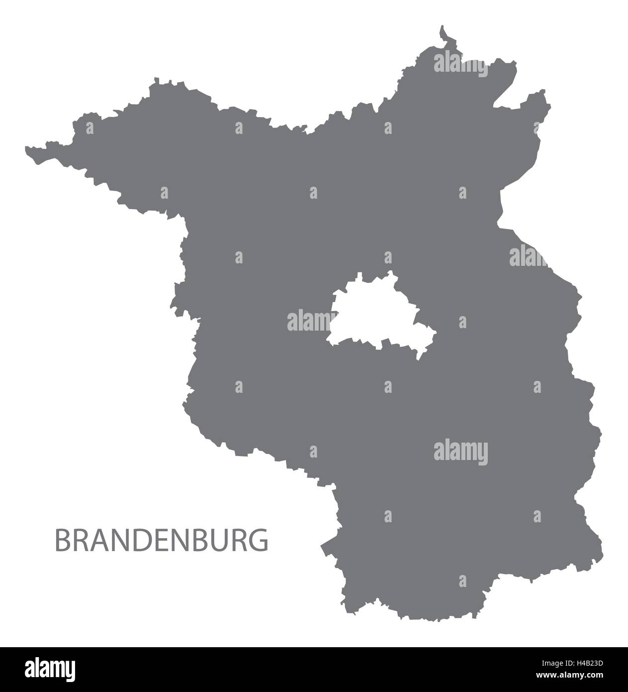 Brandenburg province map hires stock photography and images Alamy