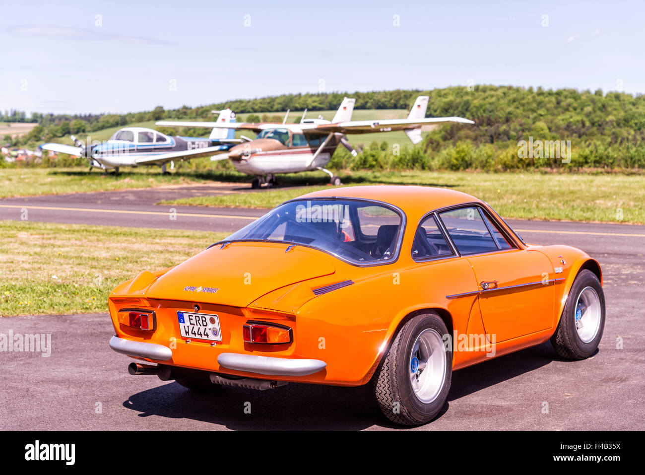 Michelstadt Hesse Germany Renault Alpine A110 1300 S Orange