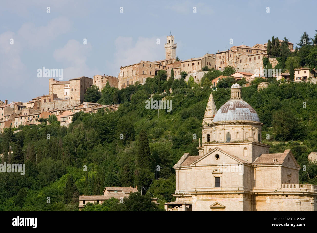 Italy, Tuscany, Montepulciano, church 'Madonna Tu San Biagio' Stock ...